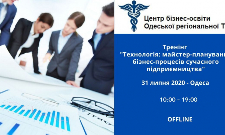 Тренінг - "Технологія: майстер-планування бізнес-процесів сучасного підприємництва"