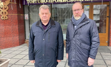 ГЕННАДІЙ ЧИЖИКОВ ОБГОВОРИВ З КЕРІВНИКОМ КИЇВСЬКОЇ ОБЛАСНОЇ ТПП СПЕЦИФІКУ РОБОТИ В УМОВАХ ВІЙНИ